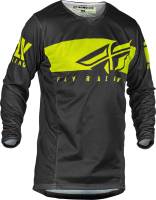 Fly Racing - Fly Racing 2019.5 Kinetic Mesh Shield Jersey - 373-313L - Gray/Hi-Viz - Large - Image 1