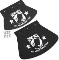Drag Specialties - Drag Specialties Rubber Mud Flaps - Large - POW-MIA - 1420-0046 - Image 2