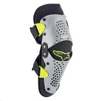 Alpinestars - Alpinestars SX-1 Youth Knee Protector - 6546319-195-S/M - Silver/Yellow Fluorescent - Sm-Md - Image 1