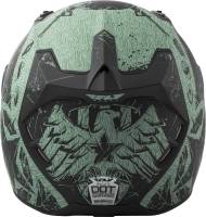 Fly Racing - Fly Racing Revolt FS Liberator Helmet - 73-8374-1 - Matte Black/Green - X-Small - Image 2