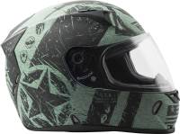 Fly Racing - Fly Racing Revolt FS Liberator Helmet - 73-8374-1 - Matte Black/Green - X-Small - Image 4