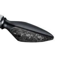 Kuryakyn - Kuryakyn Micro/Rhombus Marker Light - Front Left/Rear Right - Satin Black Housing - Amber - 2852 - Image 1