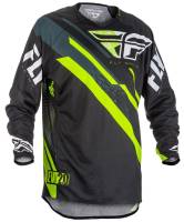 Fly Racing - Fly Racing Evolution 2.0 Jersey  - 371-220L - Black/Hi-Vis/White - Large - Image 1