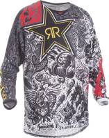 Fly Racing - Fly Racing Kinetic Rockstar Mesh Jersey - 371-329L - Black - Large - Image 1