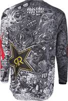 Fly Racing - Fly Racing Kinetic Rockstar Mesh Jersey - 371-329L - Black - Large - Image 2