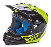 Fly Racing - Fly Racing F2 Carbon Pure Helmet - 73-4131XS - Hi-Vis/Black - X-Small - Image 1