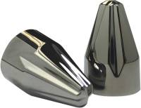 Ciro - Ciro 1/4in. Add-On Engine Bolt Cap Set - Fluted Spike - Black (10 pc.) - 70017 - Image 1