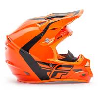 Fly Racing - Fly Racing F2 Carbon Pure Cold Weather Helmet - 73-4127S - Flo Orange/Black - Small - Image 2