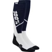100% - 100% Torque Riding Socks - 20053-00005 - Navy/White - SM-MD - Image 1