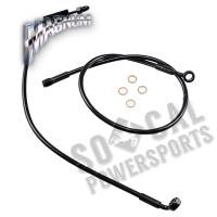 Magnum - Magnum Black Coated XR Stainless Lower Front Brakeline Kit with Black Fittings - 27in. Total Length - SBB1325-27 - Image 1