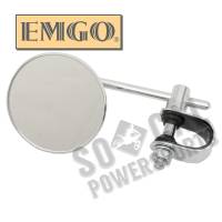 Emgo - Emgo 3in. Chrome Stamped Mirror - Clamp Style Stem Length 4in. - 20-06814 - Image 1
