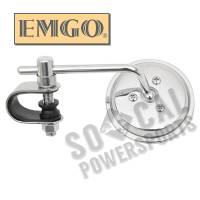 Emgo - Emgo 3in. Chrome Stamped Mirror - Clamp Style Stem Length 4in. - 20-06814 - Image 2