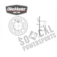 BikeMaster - BikeMaster Steel Rear Sprocket - 53T - 965017 - Image 2