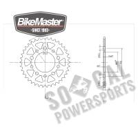 BikeMaster - BikeMaster Steel Rear Sprocket - 38T - 965295 - Image 2