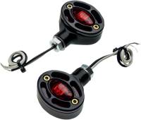 Joker Machine - Joker Machine Omega LED Turn Signals - Black/Red Lens - 05-250-RB - Image 1