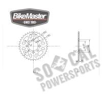 BikeMaster - BikeMaster Steel Rear Sprocket - 37T - 965021 - Image 2