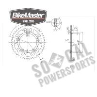 BikeMaster - BikeMaster Steel Rear Sprocket - 46T - 965027 - Image 2