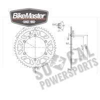 BikeMaster - BikeMaster Steel Rear Sprocket - 49T - 965141 - Image 2