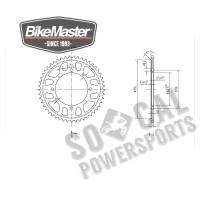 BikeMaster - BikeMaster Steel Rear Sprocket - 49T - 965045 - Image 2