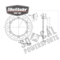 BikeMaster - BikeMaster Steel Rear Sprocket - 49T - 965201 - Image 2