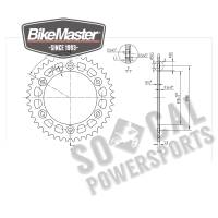 BikeMaster - BikeMaster Steel Rear Sprocket - 42T - 965221 - Image 2