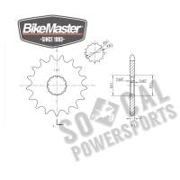 BikeMaster - BikeMaster Front Sprocket - 17T - 965724 - Image 2