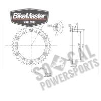 BikeMaster - BikeMaster Steel Rear Sprocket - 40T - 965192 - Image 2