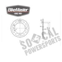 BikeMaster - BikeMaster Steel Rear Sprocket - 47T - 965036 - Image 2