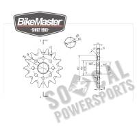 BikeMaster - BikeMaster Front Sprocket - 14T - 965557 - Image 2