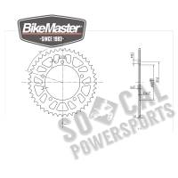 BikeMaster - BikeMaster Steel Rear Sprocket - 45T - 965245 - Image 2