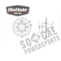 BikeMaster - BikeMaster Steel Rear Sprocket - 45T - 965040 - Image 2