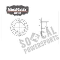 BikeMaster - BikeMaster Steel Rear Sprocket - 46T - 965035 - Image 2