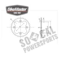 BikeMaster - BikeMaster Steel Rear Sprocket - 38T - 965223 - Image 2
