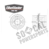 BikeMaster - BikeMaster Steel Rear Sprocket - 45T - 965090 - Image 2