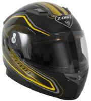Zoan - Zoan Flux 4.1 Commander Graphics Snow Helmet with Electric Shield - 137-153SN/E - Yellow - X-Small - Image 1