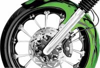 Arlen Ness - Arlen Ness Hot Legs Dual Disc Fork Leg Set - Deep Cut - Chrome - 06-510 - Image 2