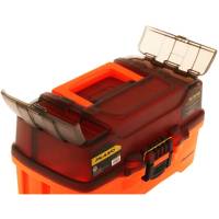 Plano - Plano 2-Tray Tackle Box w/Dual Top Access - Smoke &amp; Bright Orange - Image 3