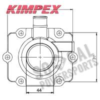 Kimpex - Kimpex Carburetor Mounting Flange - 07-100-55 - Image 2
