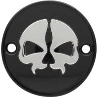 Drag Specialties - Drag Specialties Split Skull Points Cover - Black - 0940-1744 - Image 1