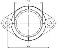 Parts Unlimited - Parts Unlimited Carburetor Mounting Flange - 07-100-15 - Image 2