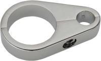 Drag Specialties - Drag Specialties Chrome Die-Cast Cable Guide - Clutch Cable Clamp 1 1/8in. - 11-0054-SC1 - Image 1