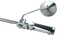 Drag Specialties - Drag Specialties Drag-Ness Round Series Mirror - with Thin Stem - 302154-BC4-LB16 - Image 1