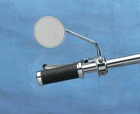 Drag Specialties - Drag Specialties Drag-Ness Round Series Mirror - with Thin Stem - 302154-BC4-LB16 - Image 2