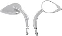 Drag Specialties - Drag Specialties Tear-Drop Mirror - Chrome, Long-Stem - 0640-0387 - Image 1