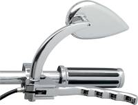 Drag Specialties - Drag Specialties Tear-Drop Mirror - Chrome, Long-Stem - 0640-0387 - Image 2