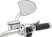 Drag Specialties - Drag Specialties Tapered Mirrors with Slotted Stems - 4-3/4in. L - 0640-1097 - Image 2