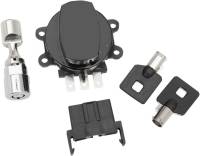 Drag Specialties - Drag Specialties Side Hinge Ignition Switch with Fork Lock - Black - 2106-0253 - Image 2