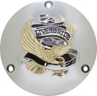 Drag Specialties - Drag Specialties Live to Ride Derby Cover - Gold - 33-0010DA - Image 1