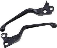 Drag Specialties - Drag Specialties Slotted Wide Blade Lever Set - Black - H07-0769B - Image 1