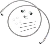 Drag Specialties - Drag Specialties Extended Stainless Steel Front Brake Line Kit - Clear Coated - 50 1/4in. - 660214-6 - Image 1